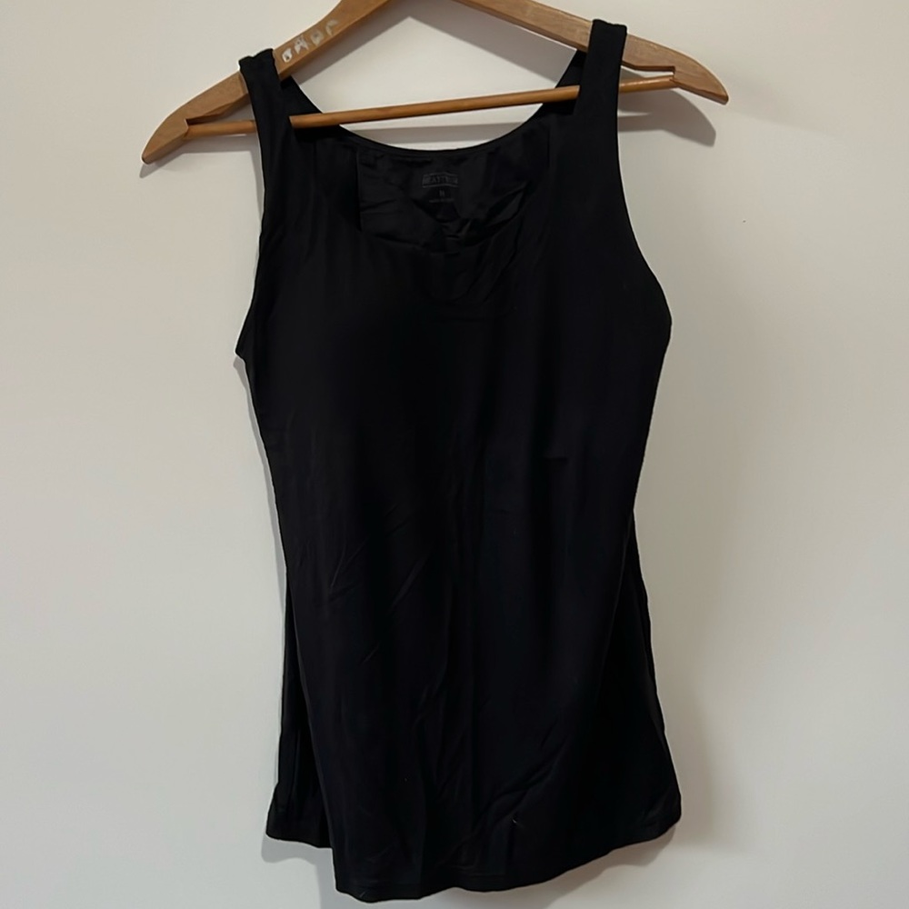 Uniqlo Black heattech bra tank top size M
